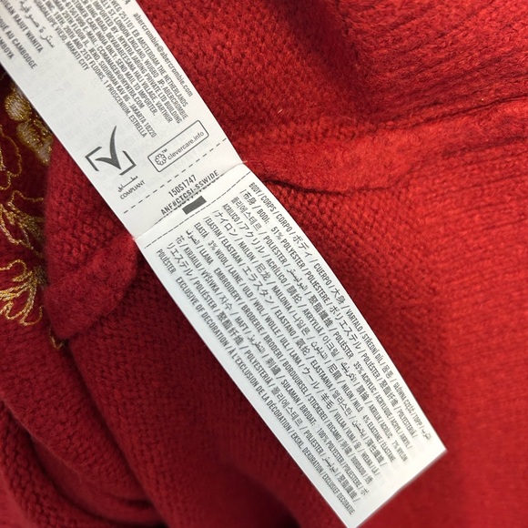 Abercrombie & Fitch Lunar New Year Crew Cardigan Medium NWT - Picture 5 of 11